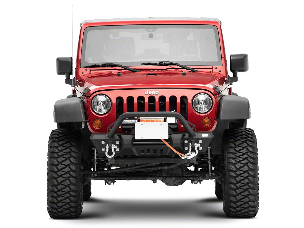 RedRock Roller Fairlead License Plate Mounting Bracket (07-18 Jeep Wrangler JK)