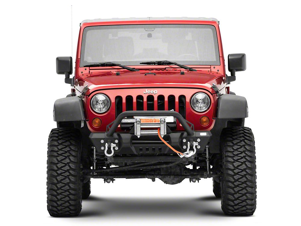 RedRock Roller Fairlead License Plate Mounting Bracket (07-18 Jeep Wrangler JK)