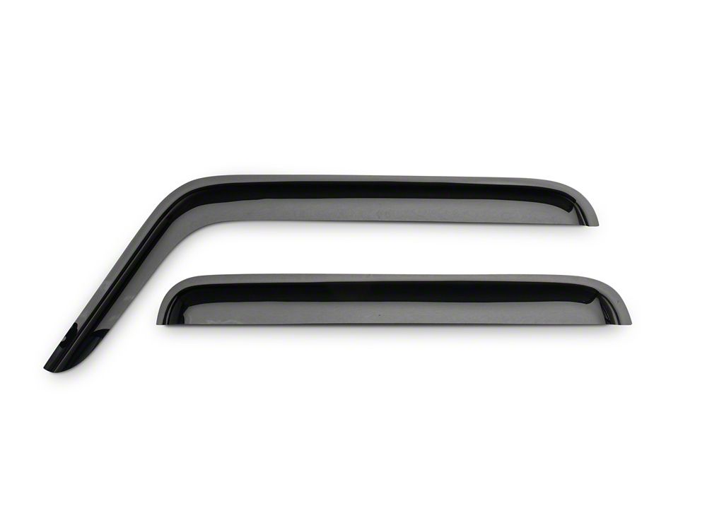 RedRock Window Deflectors; Front and Rear; Smoked (07-18 Jeep Wrangler JK 4-Door)