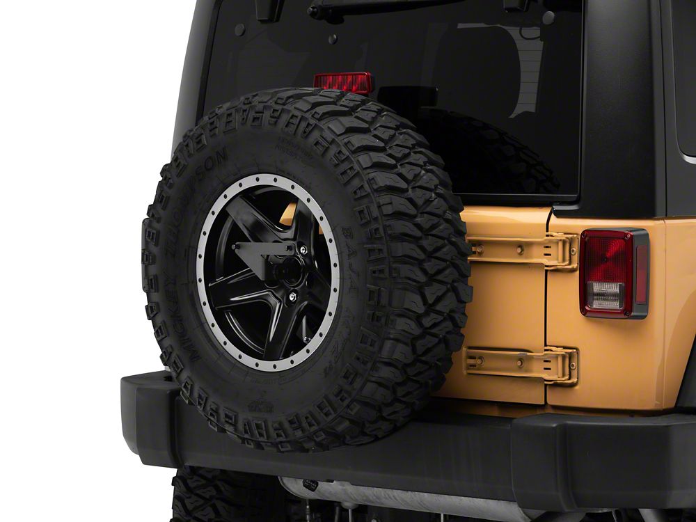 RedRock Spare Tire License Plate Mount Kit with Light (87-25 Wrangler TJ, TJ, JK & JL)