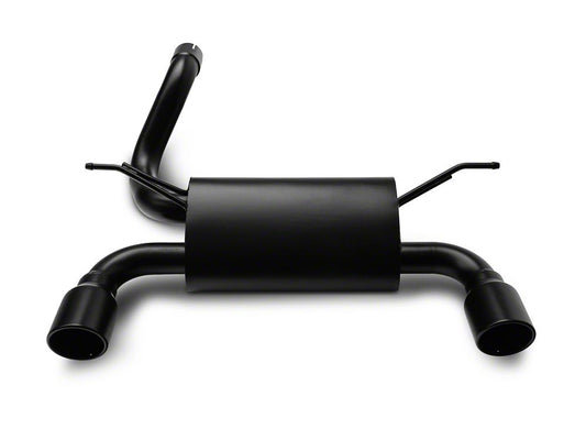 RedRock Axle-Back Exhaust with Black Tips (18-25 2.0L or 3.6L Jeep Wrangler JL)