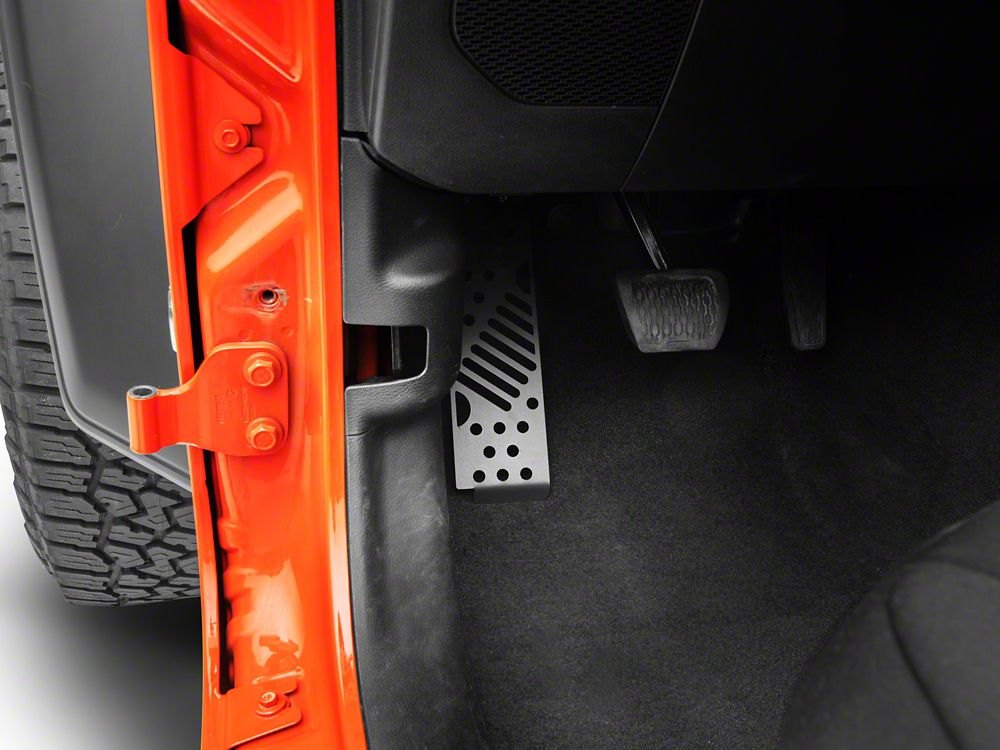 RedRock Dead Pedal Assembly; Matte Black (18-25 Jeep Wrangler JL w/ Automatic Transmission, Excluding 4xe)