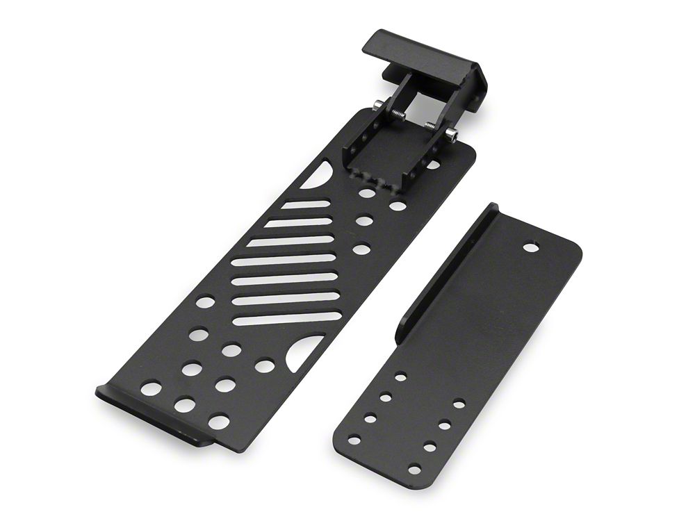 RedRock Dead Pedal Assembly; Matte Black (18-25 Jeep Wrangler JL w/ Automatic Transmission, Excluding 4xe)