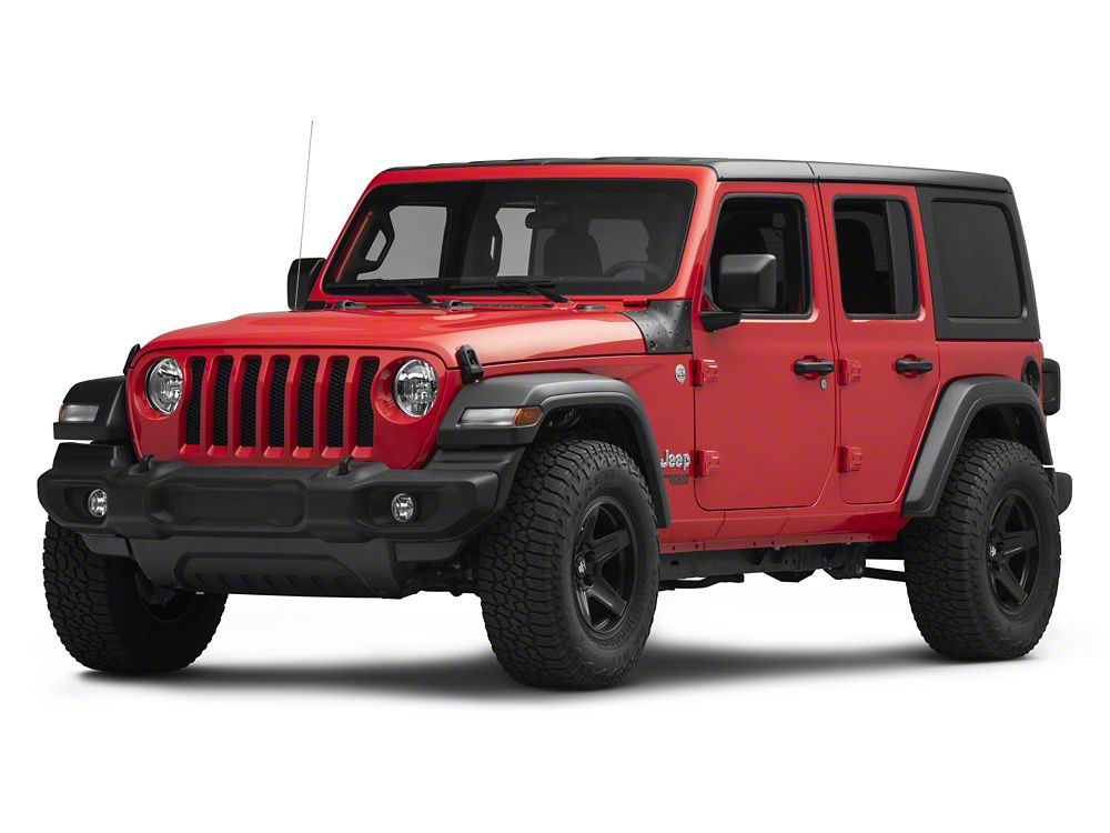 RedRock Cowl Body Armor; Textured Black (18-25 Jeep Wrangler JL, Excluding 4xe & Rubicon 392)
