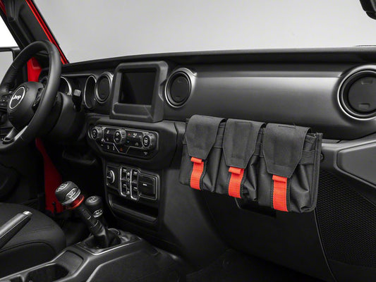 RedRock Alterum Series Grab Handle Storage Bag; Tri Pocket (07-25 Jeep Wrangler JK & JL)