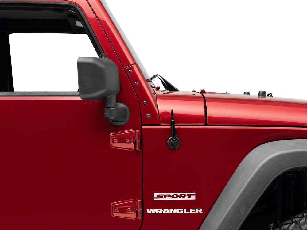 RedRock Billet Aluminum Bullet Style Antenna (07-18 Jeep Wrangler JK)