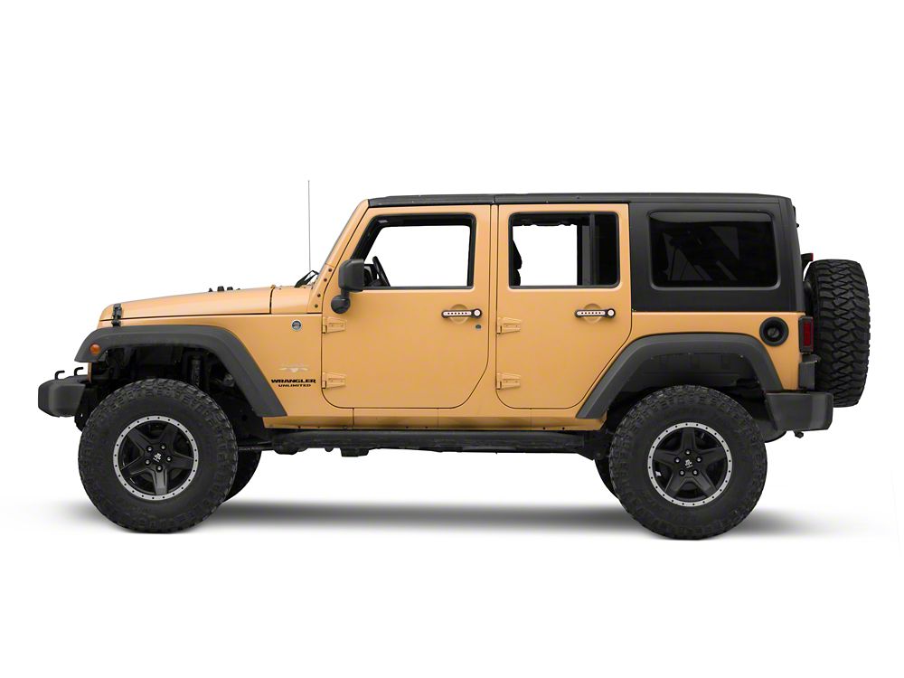 RedRock Billet Aluminum Door Handle Inserts; Pink (07-18 Jeep Wrangler JK 4-Door)