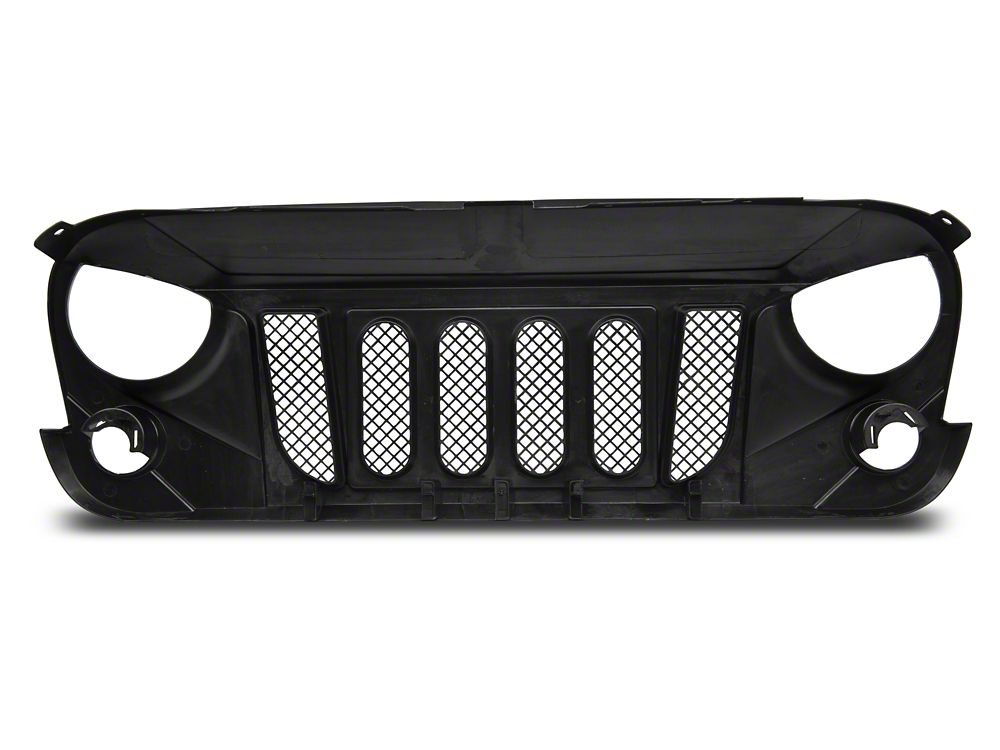 RedRock Beast Grille; Matte Black (07-18 Jeep Wrangler JK)