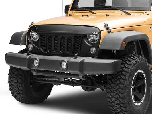 RedRock Beast Grille; Matte Black (07-18 Jeep Wrangler JK)