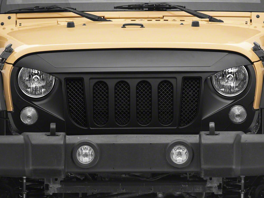 RedRock Beast Grille; Matte Black (07-18 Jeep Wrangler JK)