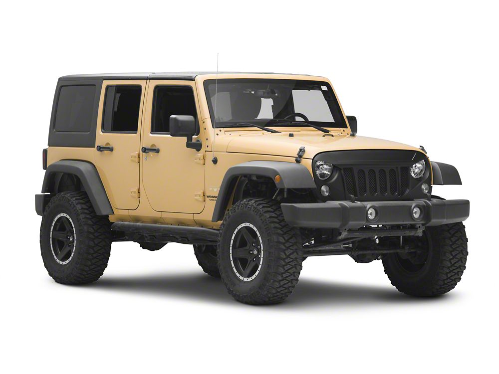 RedRock Beast Grille; Matte Black (07-18 Jeep Wrangler JK)