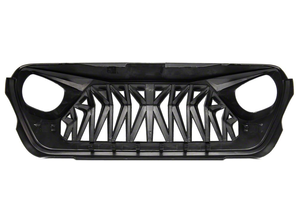 RedRock Deep Woods Grille; Matte Black (18-25 Jeep Wrangler JL w/o TrailCam)