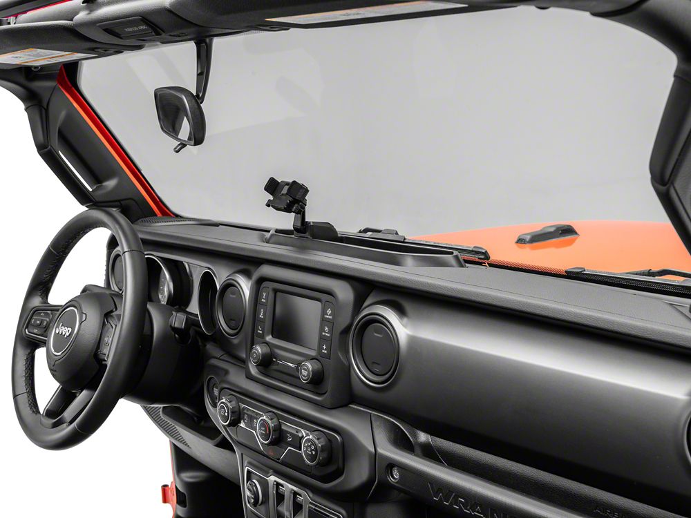 RedRock Dash Mounted Phone Holder with Storage Compartment (18-23 Jeep Wrangler JL)