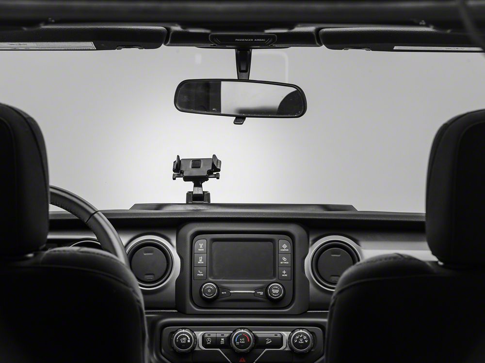 RedRock Dash Mounted Phone Holder with Storage Compartment (18-23 Jeep Wrangler JL)