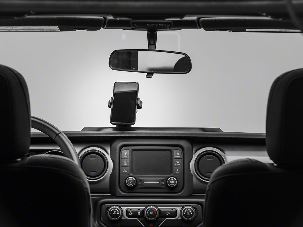 RedRock Dash Mounted Phone Holder with Storage Compartment (18-23 Jeep Wrangler JL)