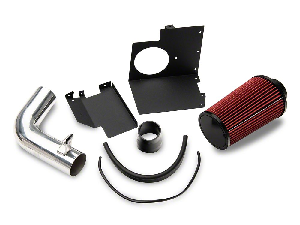 RedRock Cold Air Intake; Polished (07-11 3.8L Jeep Wrangler JK)