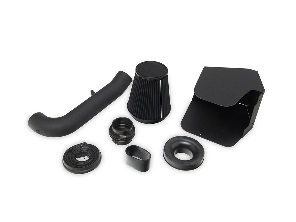 RedRock Cold Air Intake; Textured Black (18-25 3.6L Jeep Wrangler JL)