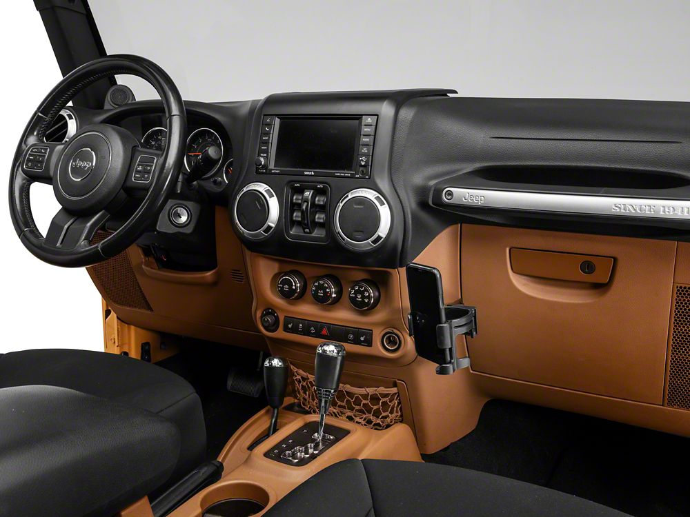 RedRock Multi-Function Cup Holder with Phone Mount (07-10 Jeep Wrangler JK)