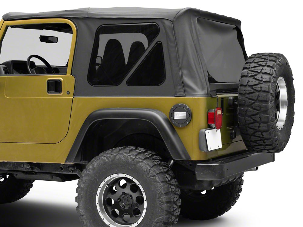 RedRock Fuel Filler Door Cover; Old Glory (97-06 Jeep Wrangler TJ)