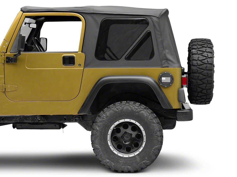 RedRock Fuel Filler Door Cover; Old Glory (97-06 Jeep Wrangler TJ)
