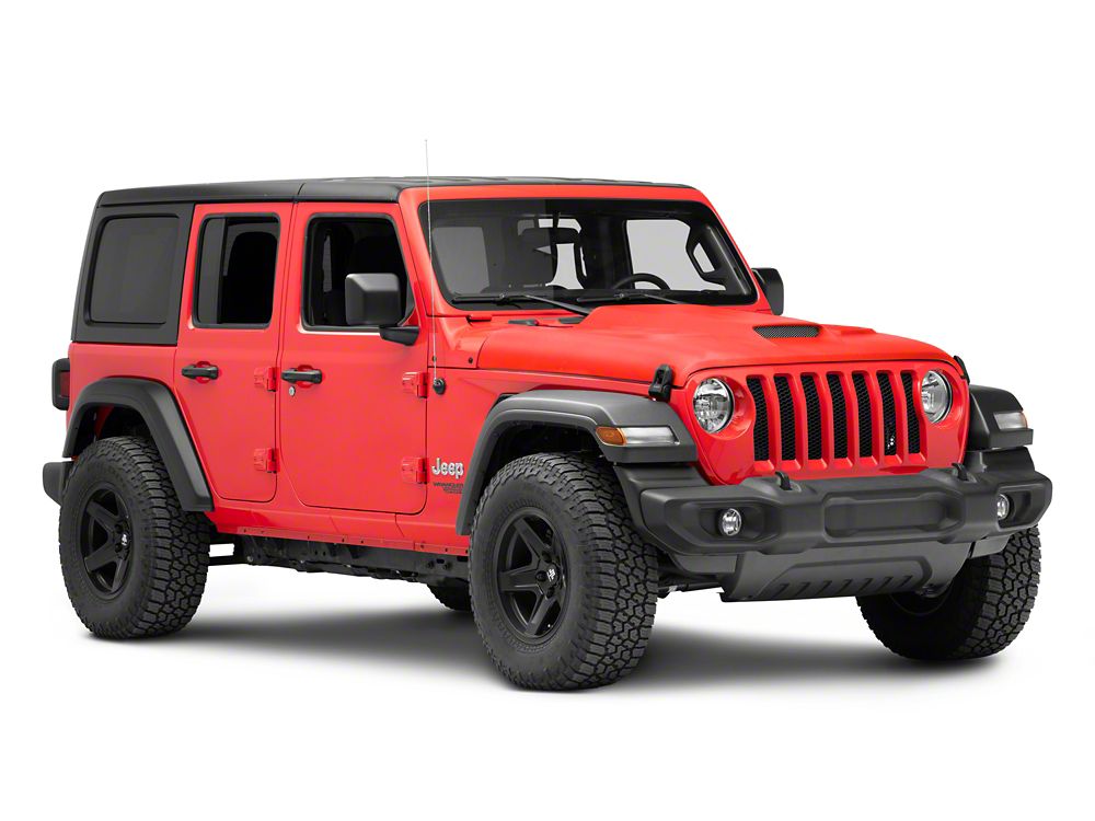 RedRock Type-SSK Ram Air Hood; Unpainted (18-25 Jeep Wrangler JL)