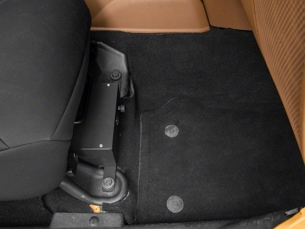RedRock Under Seat Storage Lock Box; Passenger Side (07-10 Jeep Wrangler JK 2-Door; 07-18 Jeep Wrangler JK 4-Door)