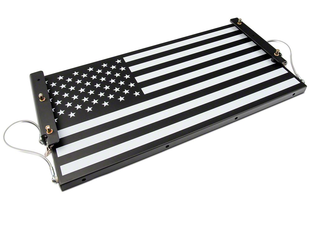 RedRock Tailgate Storage Rack; Stars and Stripes (07-18 Jeep Wrangler JK)