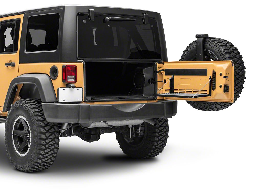 RedRock Tailgate Storage Rack; Stars and Stripes (07-18 Jeep Wrangler JK)
