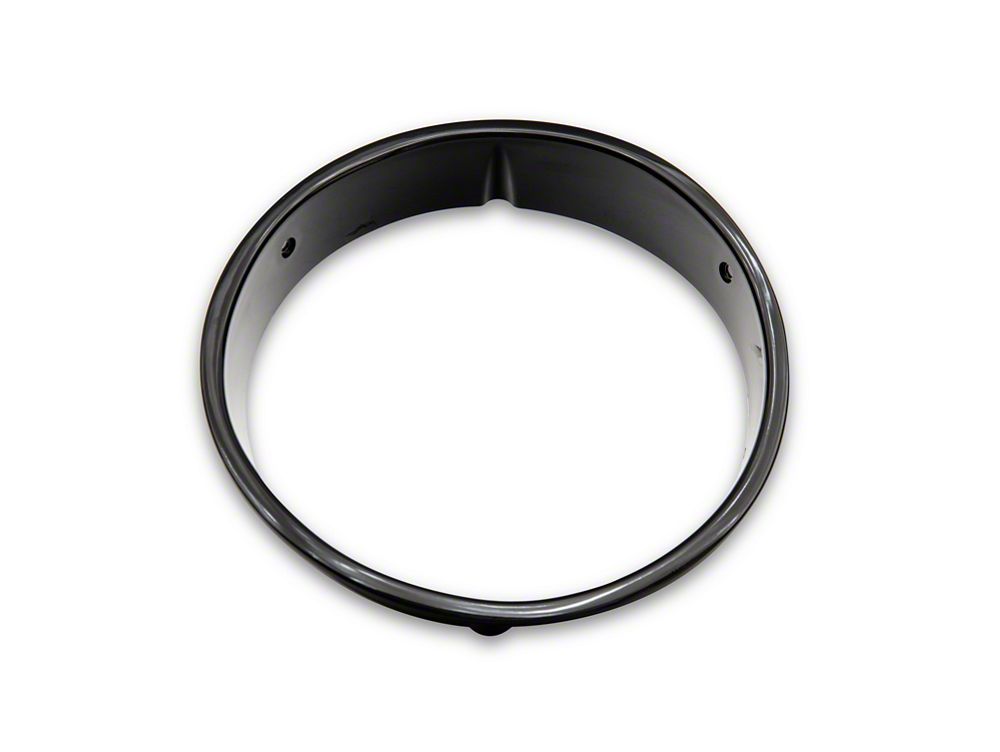 RedRock Headlight Bezels; Gloss Black (97-06 Jeep Wrangler TJ)