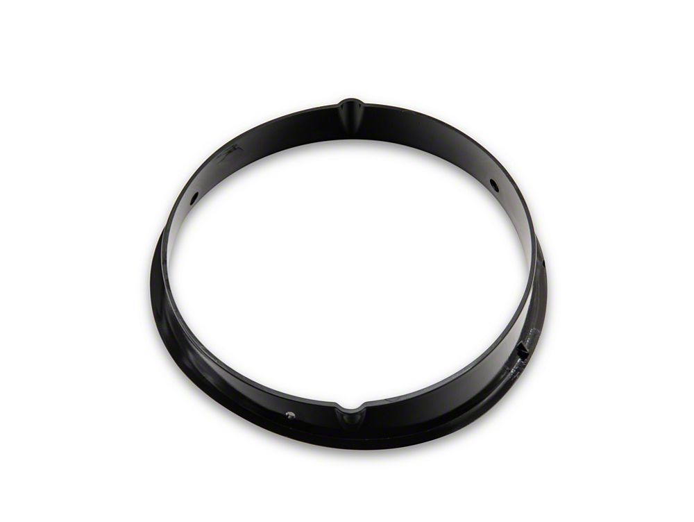 RedRock Headlight Bezels; Gloss Black (97-06 Jeep Wrangler TJ)