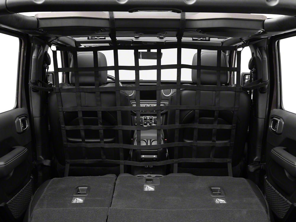 RedRock Cargo Net/Pet Divider; Front Seat (07-25 Jeep Wrangler JK & JL)
