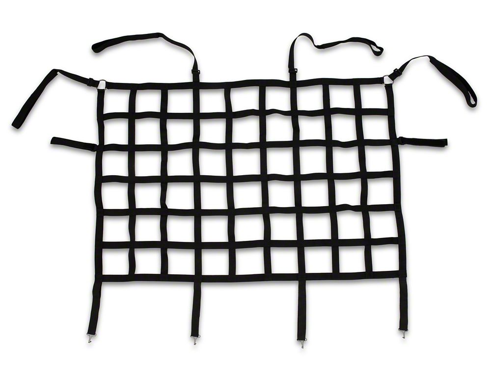 RedRock Cargo Net/Pet Divider; Front Seat (07-25 Jeep Wrangler JK & JL)