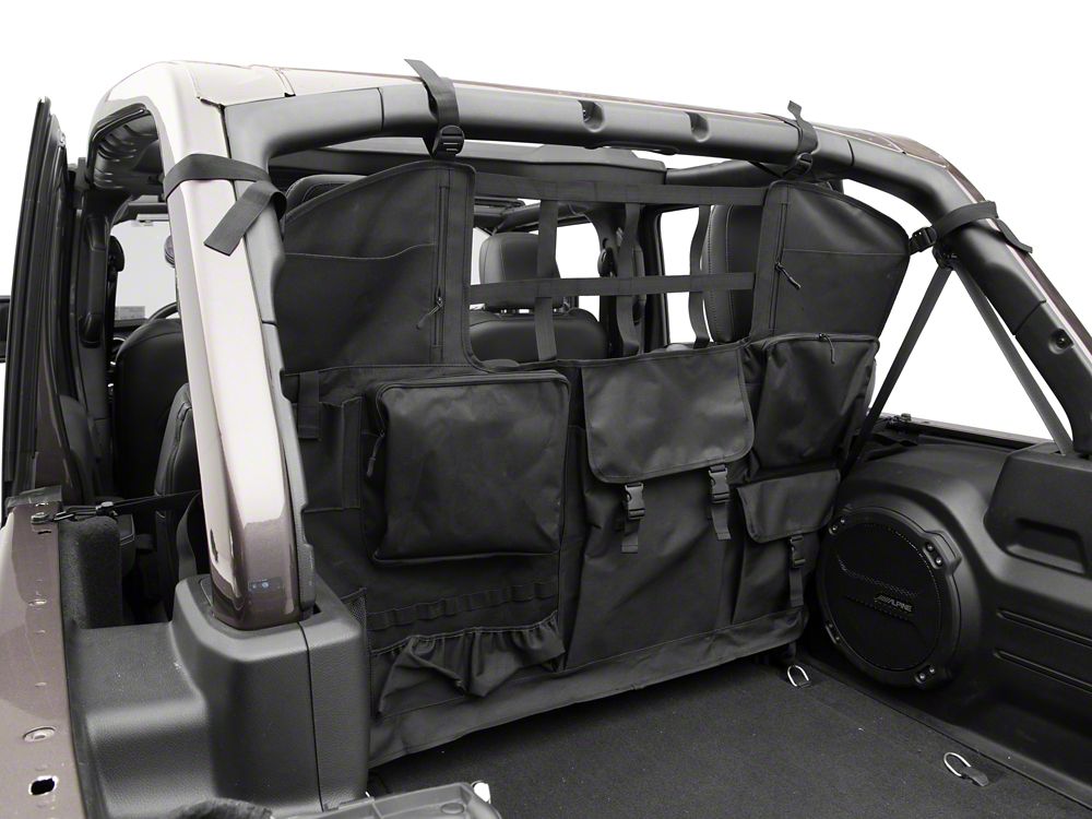 Heavy Duty Cargo Restraint Net For 07-17 Jeep Wrangler JK – 2 Door, Red