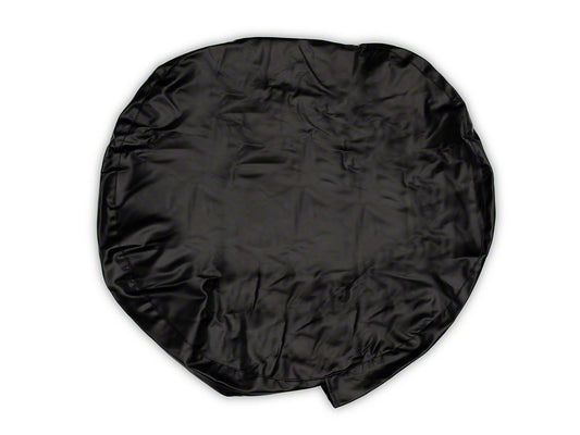 RedRock 30 to 32-Inch Spare Tire Cover; Black (66-18 Jeep CJ5, CJ7, Wrangler YJ, TJ & JK)
