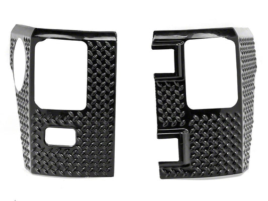 RedRock Plastic Rear Quarter Panel Body Armor Kit; Black (07-18 Jeep Wrangler JK 4-Door)