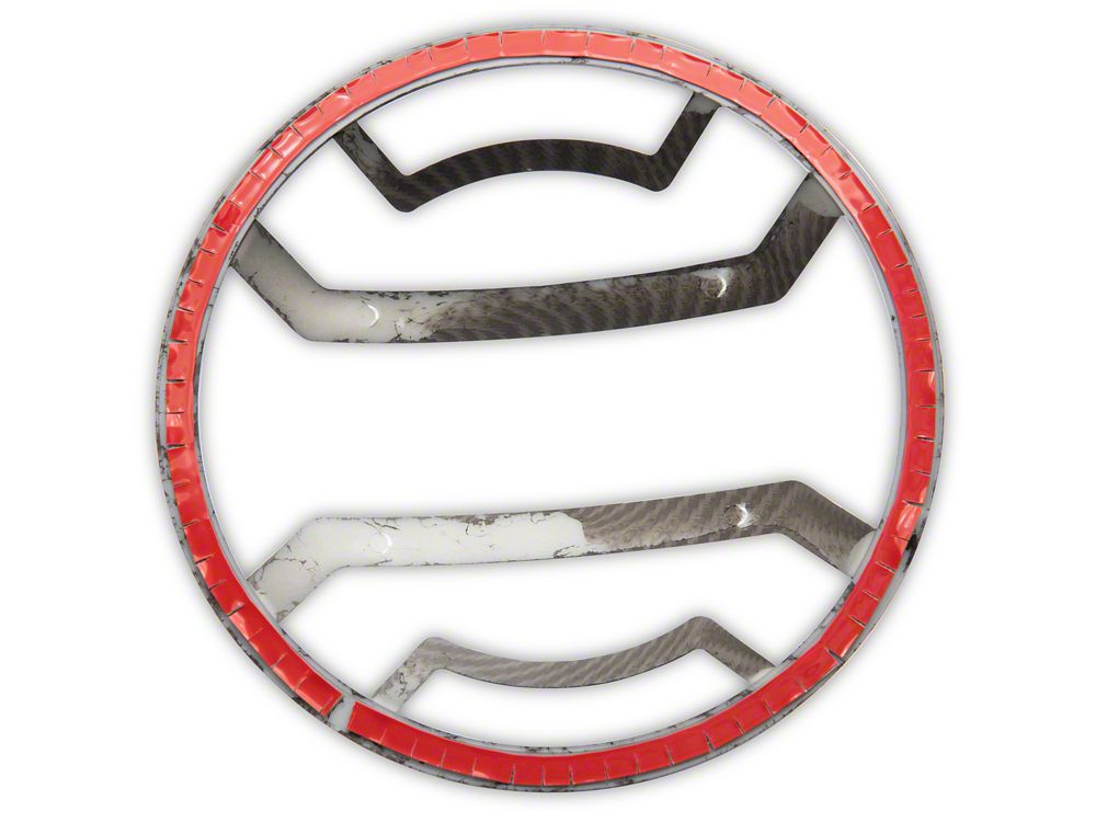 RedRock Euro Style Headlight Guards; Carbon Fiber Look (18-25 Jeep Wrangler JL)