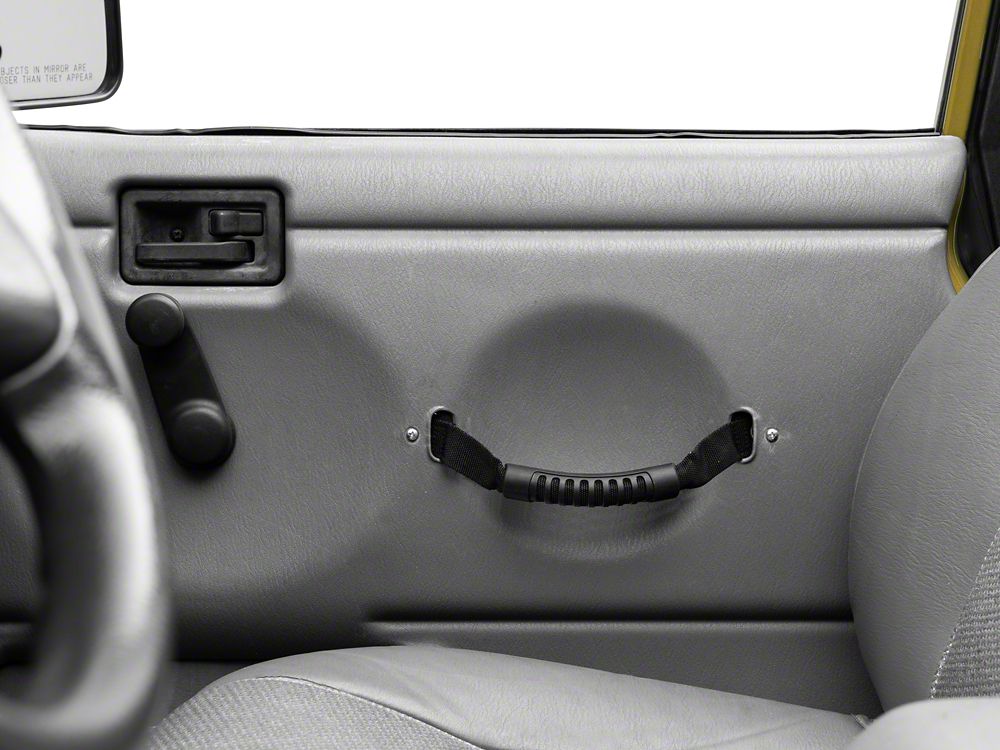 RedRock Door Pull Straps; Black (97-06 Jeep Wrangler TJ)