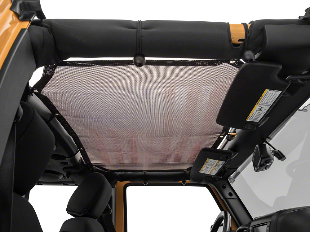 RedRock Mesh Sun Shade; American Flag (07-18 Jeep Wrangler JK)