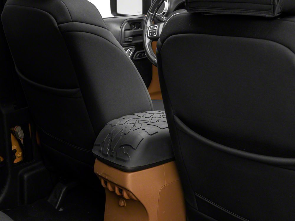 RedRock Treaded Center Console Cover; Black (11-18 Jeep Wrangler JK)