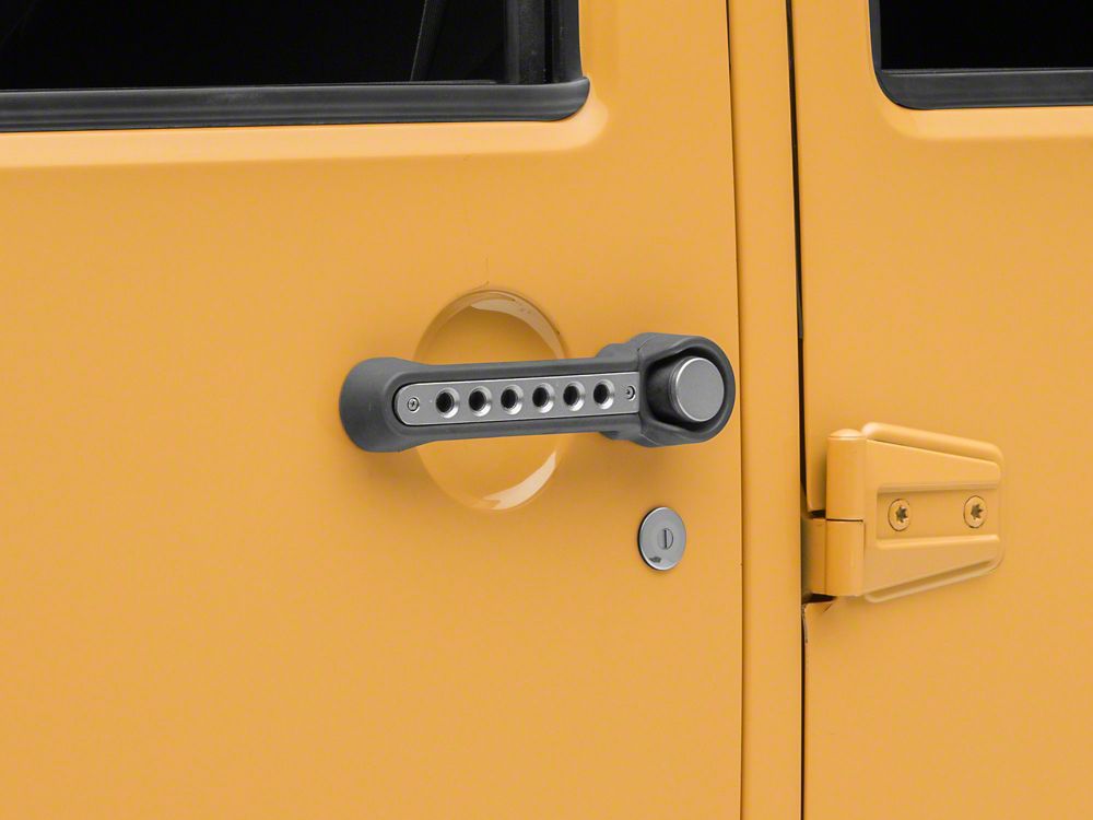 RedRock Billet Aluminum Door Handle Inserts; Silver (07-18 Jeep