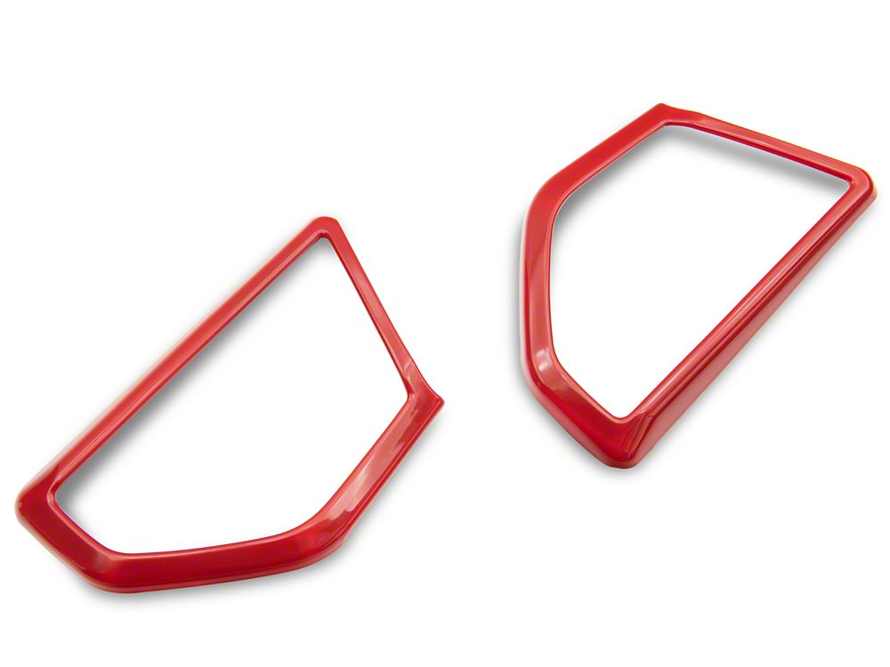 RedRock Door Speaker Trim; Red (18-25 Jeep Wrangler JL)