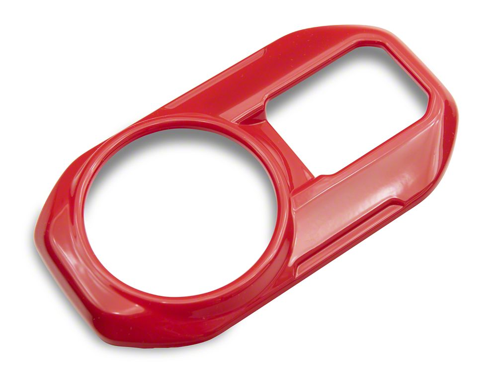 RedRock Headlight Switch Trim; Red (18-25 Jeep Wrangler JL)
