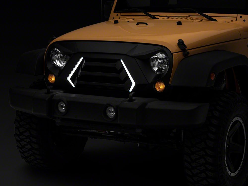 RedRock Goliath Grille with LED DRL (07-18 Jeep Wrangler JK)