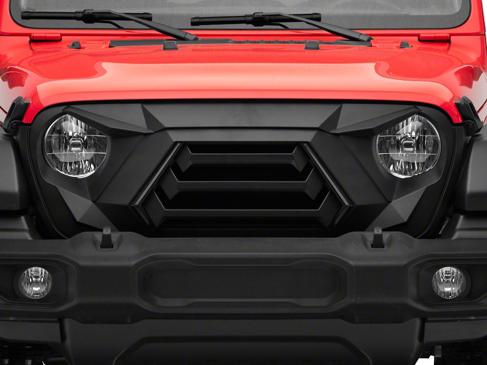 RedRock Goliath Grille with LED DRL (18-25 Jeep Wrangler JL w/o TrailCam)