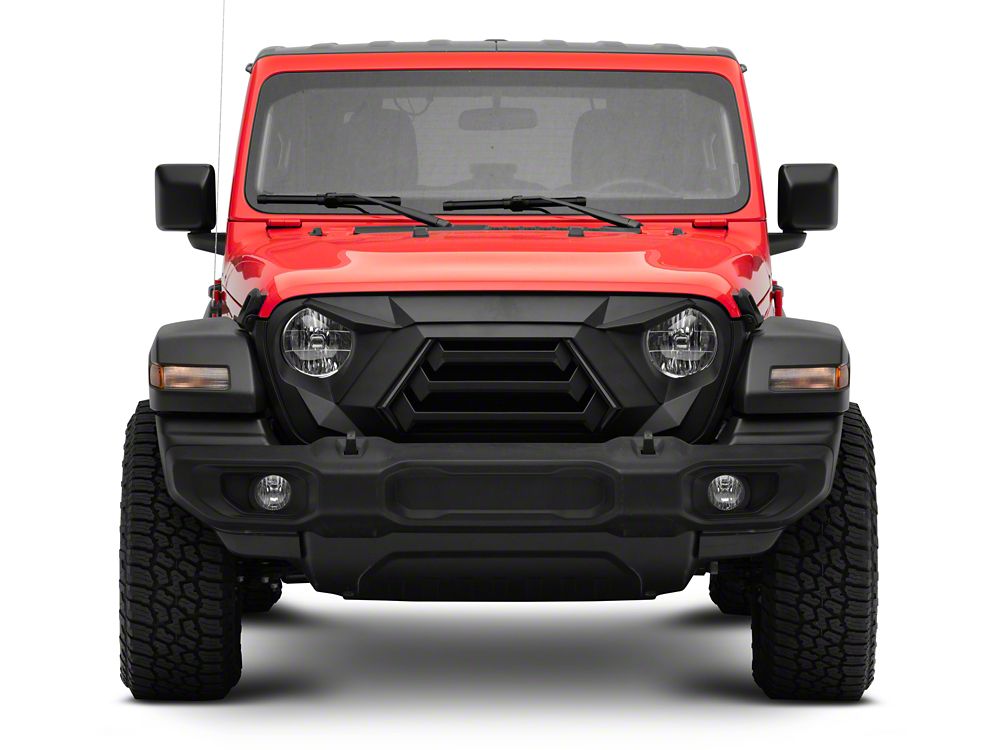 RedRock Goliath Grille with LED DRL (18-25 Jeep Wrangler JL w/o TrailCam)
