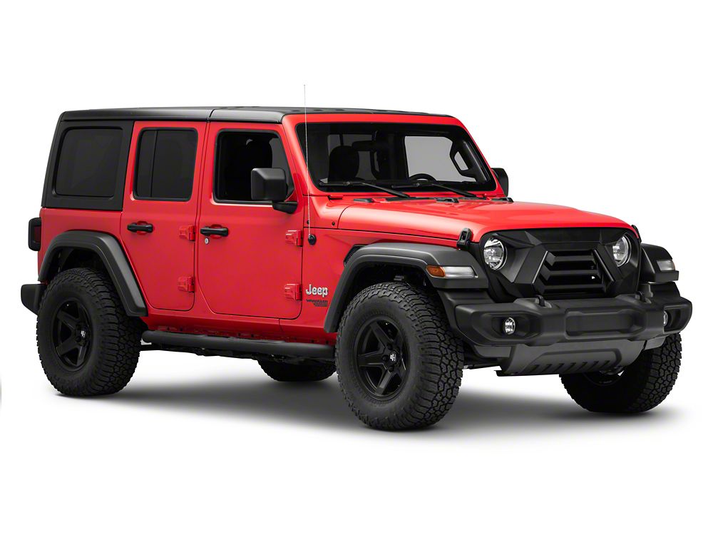 RedRock Goliath Grille with LED DRL (18-25 Jeep Wrangler JL w/o TrailCam)