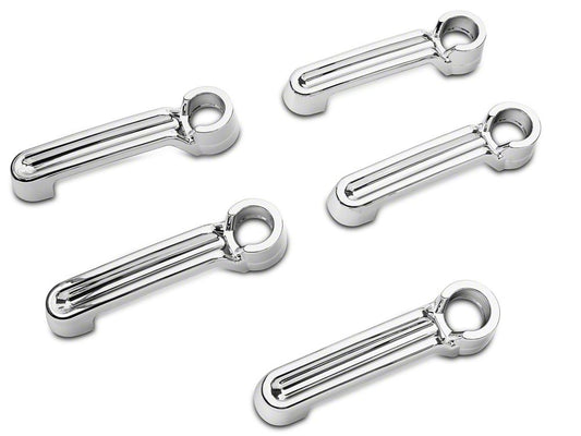 RedRock Door Handle Covers; Chrome (07-18 Jeep Wrangler JK 4-Door)