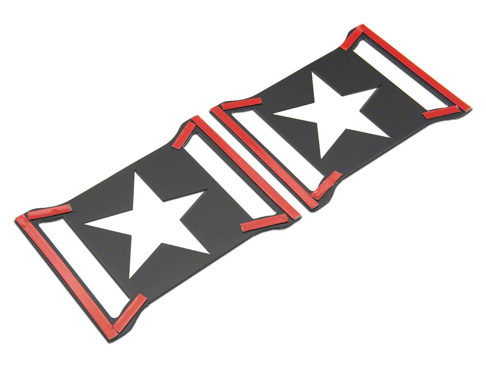RedRock Star Tail Light Covers (18-25 Jeep Wrangler JL w/ Factory LED Tail Lights)