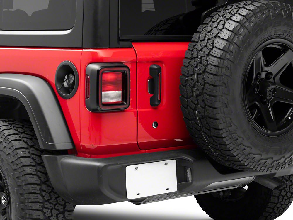 RedRock Door Handle Inserts; Red (18-25 Jeep Wrangler JL 4-Door)