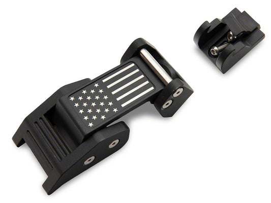 RedRock Old Glory Billet Hood Catch Kit (07-25 Jeep Wrangler JK & JL)